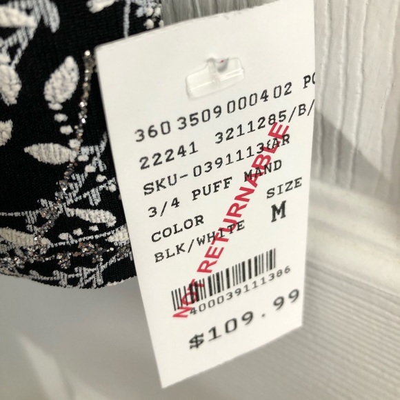 Two piece black, white and silver twin set - Picture 8 of 9